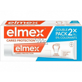 Elmex Kariesschutz Fluoridzahnpasta mit Aminfluorid 2 x 75 ml, Duopack