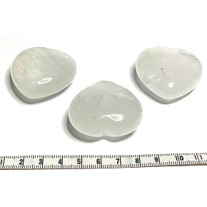 Kristall Hmatka, heilender Edelstein in Form eines Herzens Naturstein 4 cm 1 Stück, Natursteine