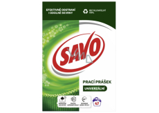 Savo Universal mit biologisch abbaubaren Inhaltsstoffen Waschmittel für farbige und weiße Wäsche 47 Dosen 3,29 kg