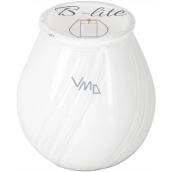 Bispol B-lite zahradní svíčka ve skle bílá 10 x 9,3 cm 120 g 42 hodin