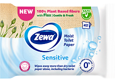 Zewa Pure Moist Toilet Tissue feuchtes Toilettenpapier, 42 Stück