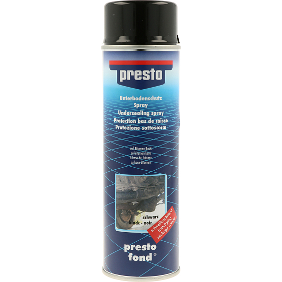 Motip 306017 Presto UBS Bitumen Schutz für Unterboden und Karosserie, schwarz, 500 ml