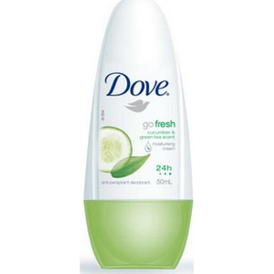 Dove Go Fresh Touch Gurken- und Grüntee-Ball Antitranspirant Deodorant Roll-On für Frauen 50 ml