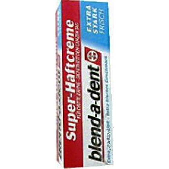 Blend-a-dent Extra Stark Frish Menthol-Fixiercreme für Zahnprothesen 47 g