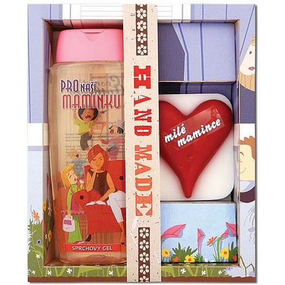 Böhmen Geschenke Für unsere Mutter Duschgel 300 ml + Toilettenseife 70 g, Kosmetikset