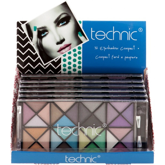 Technic Bright Eyes 32 Lidschatten-Kosmetikkassette