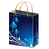Engel Geschenk Papiertüte 32 x 26 x 12,7 cm blaue Flasche L.