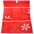 Taschentuch zum Aufhängen von Stoff rot 44 x 35 cm 5 Taschen 320