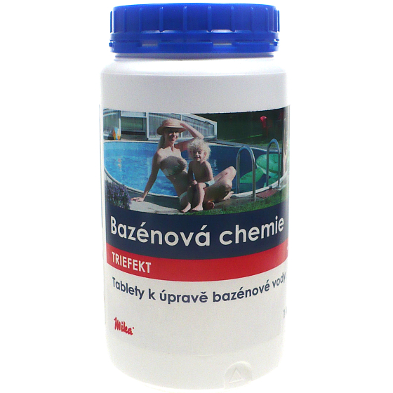 Mika Pool Chemistry Triefekt Tabletten zur Behandlung von Poolwasser 1 kg