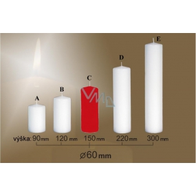 Lima Candle glatter roter Zylinder 60 x 150 mm 1 Stück