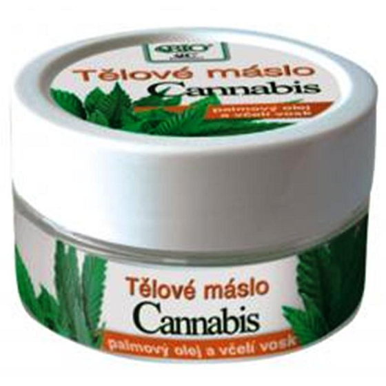 Bione Cosmetics Cannabis Körperbutter mit Palmöl und Bienenwachs 150 ml