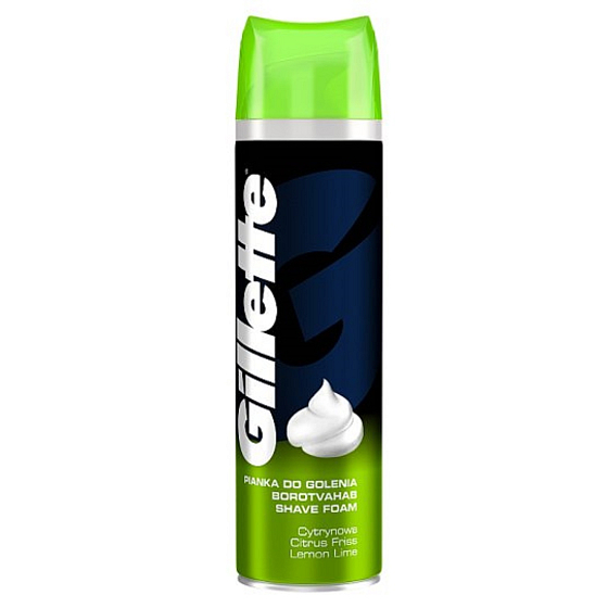 Gillette Classic Lemon Lime Rasierschaum für Männer 200 ml