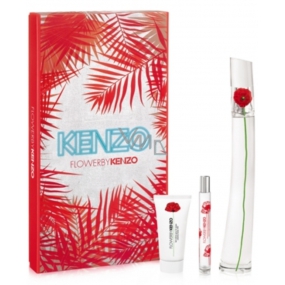 Kenzo Flower von Kenzo Parfümwasser für Frauen 100 ml + Körperlotion 50 ml + Parfümwasser 15 ml, Geschenkset