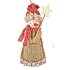 Jute Schneemann zum Aufhängen 13 cm