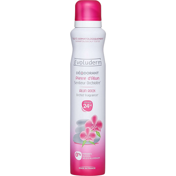 Evoluderm Alun / Orchid Deodorant Spray für Frauen 200 ml