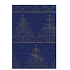 Ditipo Geschenkpapier 70 x 200 cm Weihnachtsluxus - dunkelblaue Goldverzierungen