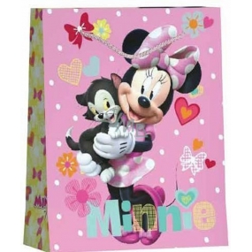 BSB Luxus Geschenk Papiertüte 32,4 x 26 x 12 cm Disney Minnie mit Katze DT L.