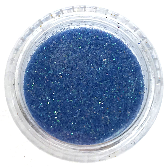 Professionelle Nageldekorationen glitzern blau 132