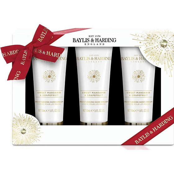 Baylis & Harding Sweet Tangerine und Grapefruit Handcreme 3 x 50 ml, Kosmetikset