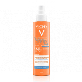 Vichy Capital Soleil SPF50 + Sonnenschutzmittel gegen Hautentwässerung für die ganze Familie 200 ml