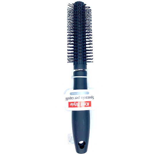 Haarkamm rund 23 x 4 cm schwarz 40450