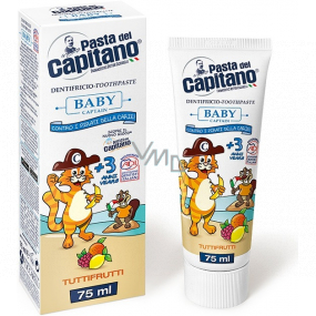Pasta Del Capitano Baby Tutti-Frutti Zahnpasta für Kinder ab 3 Jahren 75 ml