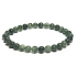 Kristall mit Aktinolith Armband elastisch Naturstein, Kugel 6 mm / 16 - 17 cm, Stein Steine