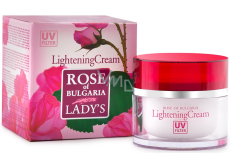 Rose of Bulgaria Aufhellende Gesichtscreme gegen Pigmentflecken mit Rosenwasser 50 ml