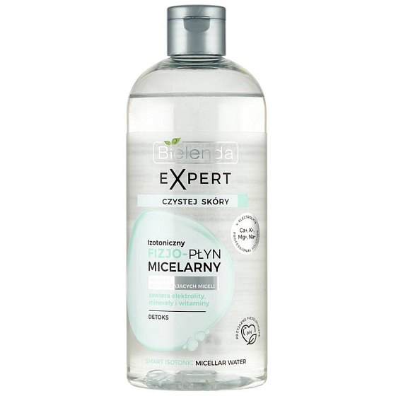 Bielenda Clean Skin Expert entgiftendes mizellares Wasser für normale Haut 400 ml
