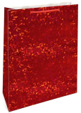 Nekupto Geschenkpapier Tasche Hologramm 33 x 46 cm Rot Standard