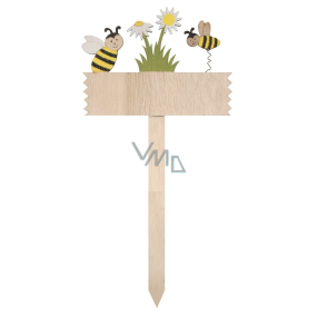 Holzschild Biene 16 x 40 cm