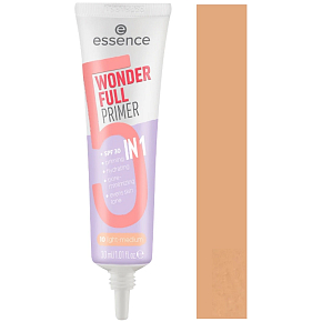 Essence Primer 5v1 Wonder Full Unterlage für Make-up 10 Light - Medium 30 ml