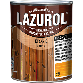 Lazurol Classic S1023 dünnschichtige Holzlasur mit Ölanteil, 0060 Pinie, 750 ml