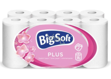 Big Soft Plus 2-lagiger Toilettenpapier, 16 Rollen, 17,6 m Rolle