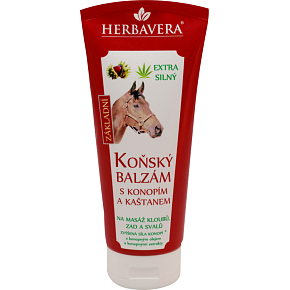 Herbavera Pferdebalsam mit Hanf und Kastanie, 200 ml