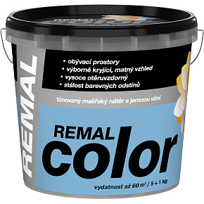 REMAL Color Malerfarbe für Wände Vergissmeinnicht, 5+1 kg