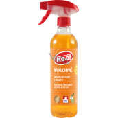 Real Kitchen Aktivschaumreiniger mit starker Entfettungswirkung auf Fett, Verbrennungen und abgesetzten Schmutzspray 550 g