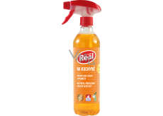 Real Kitchen Aktivschaumreiniger mit starker Entfettungswirkung auf Fett, Verbrennungen und abgesetzten Schmutzspray 550 g