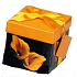 Angel Folding Geschenkbox mit dunklem Band mit gelbem 10 x 10 x 10 cm 1 Stück
