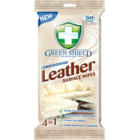 Green Shield Reinigungsfeuchttücher für Leder und Kunstleder, 50 Stk.