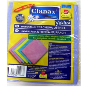Clanax Universal Stoff Viskose Vlies 34x38 cm, 5 Stück