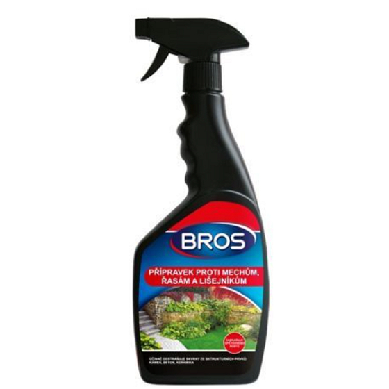 Bros Zubereitung gegen Moos, Algen und Flechten 500 ml Spray