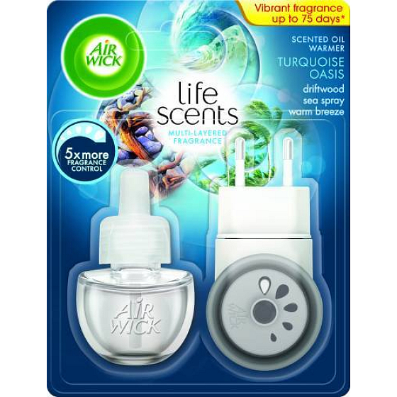 Air Wick Life Scents Elektrischer Lufterfrischer mit türkisfarbener Lagune, 19 ml