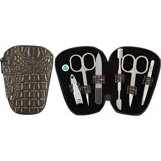 Dup Manicure Nela Kunstleder 6-teiliges Kroko-Profil 230402-255