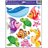 Wandaufkleber Sea World Seepferdchen 33 x 29 cm