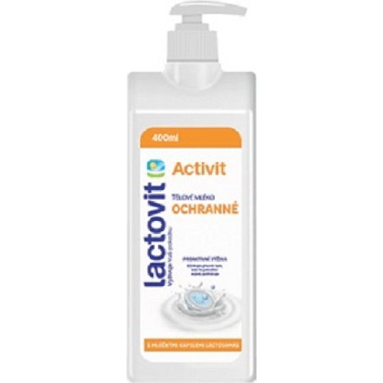 Lactovit Activit Körperlotion mit aktivem Schutz mit einem 400 ml Spender