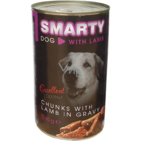 Smarty Chunks Hund mit Lamm komplett Hundefutter 1240 g