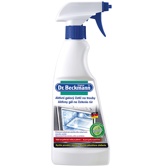 Dr. Beckmann Aktives Gel-Ofenreiniger, Grillroste und Pfannen 375 ml Sprühflasche