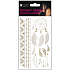 Tattoo Aufkleber Gold und Silber 15 x 9 cm