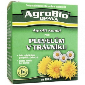 AgroBio Agrofit combi Neu gegen Unkraut im Rasen, pro 100 m2 Starane Forte 6 ml + Lontrel 300 8 ml, Set aus zwei Produkten